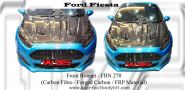 Ford Fiesta Front Bonnet (AP Style) (Carbon Fibre / Forged Carbon / FRP Material) 