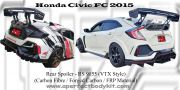 Honda Civic FC 2015 VTX Style GT Wing Spoiler (Carbon Fibre / Forged Carbon / FRP Material) 