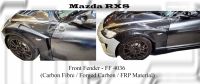 Mazda RX8 2009 Front Fender (Carbon Fibre / Forged Carbon / FRP Material) 