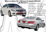 Mercedes E Class Coupe Front Bonnet, Rear Boot (Carbon Fibre / Forged Carbon / FRP Material) 