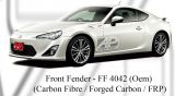 Toyota FT86 Front Fender (Oem) (Carbon Fibre / Forged Carbon / FRP Material) 