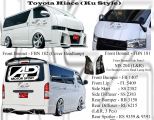 Toyota Hiace Ku Style Bumperkits 