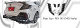 Honda Civic FC 2015 MG Style Rear Lip 