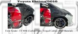 Toyota Estima 2016 Front Fender (Carbon Fibre / Forged Carbon / FRP Material) 