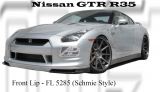 Nissan GTR R35 Schmie Style Front Lip (Carbon Fibre / Forged Carbon / FRP Material)
