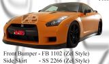 Nissan GTR R35 Zel Style Front Bumper, Side Skirt 