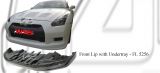 Nissan GTR R35 Front Lip with Undertray (Carbon Fibre / Forged Carbon / FRP Material)