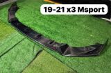 1 front lip diffuser 3D style carbon fiber material fit for bmw X3 M add on upgrade performance new look new set