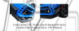 Honda Civic FC JS Style Front Canards for Type R Bumper (Carbon Fibre / Forged Carbon / FRP Material