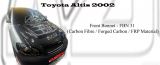 Toyota Altis 2002 Front Bonnet (Carbon Fibre / Forged Carbon / FRP Material)
