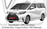 Lexus LM350 Front Bonnet (Oem) (Carbon Fibre / Forged Carbon / FRP Material)