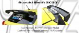 Suzuki Swift ZC33 Monster Style Rear Spoiler (Carbon Fibre / Forged Carbon / FRP Material)