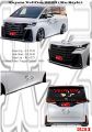 Toyota Vellfire 2023 Ku Style Front Lip, Side Skirt, Rear Lip (Carbon Fibre / Forged Carbon / FRP Ma