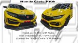 Honda Civic FK8 VRS Style Front Lip & Front Bottomline (Carbon Fibre / Forged Carbon / FRP Material)
