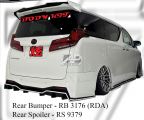 Toyota Alphard 2018 Ku Style Rear Bumper, Rear Spoiler 