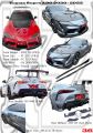 Toyota Supra A90 2020 - 2023 VRS Style Front Bonnet, Front Canards, Front Lip, Side Skirt, Rear Spoi
