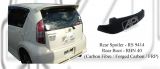 Toyota Passo Rear Boot, Rear Spoiler (Carbon Fibre / Forged Carbon / FRP Material) 