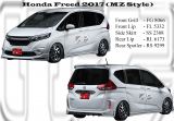 Honda Freed 2017 MZ Style Front Grill, Front Lip, Side Skirt, Rear Lip, Rear Spoiler 