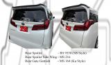 Toyota Alphard / Vellfire 2015 - 2018, Lexus LM350 Rear Spoiler, Spoiler Side Wing, Rear Boot Garnis