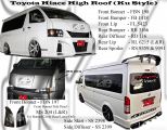 Toyota Hiace High Roof (Ku Style) Bumperkits 