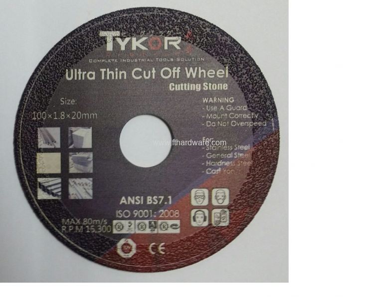Tykor Metal Cut & Grind Diamond Disc 4"