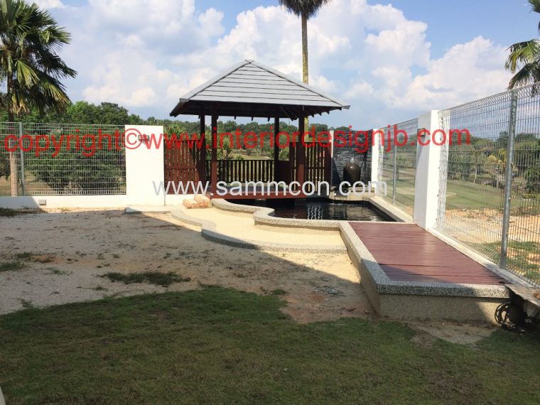 Fish pond and water feature renovation and build johor for Koi pond johor bahru