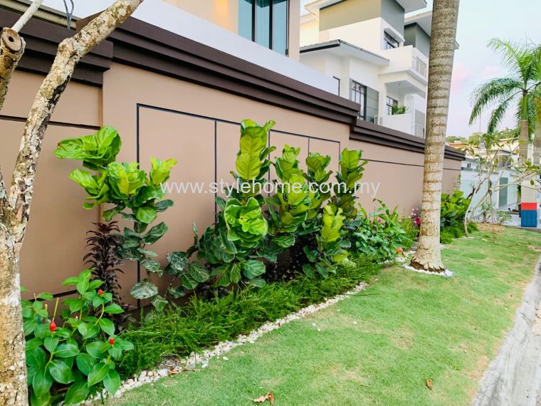 resort feel fencing wall by Stylehome