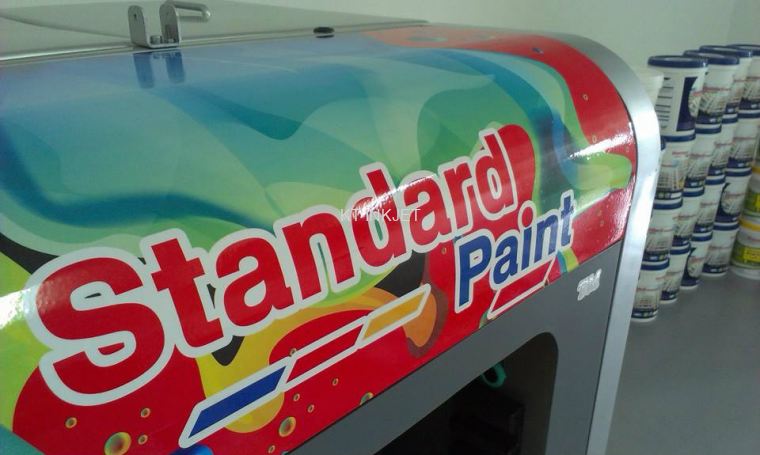 Printing white sticker "Standard Paint"
