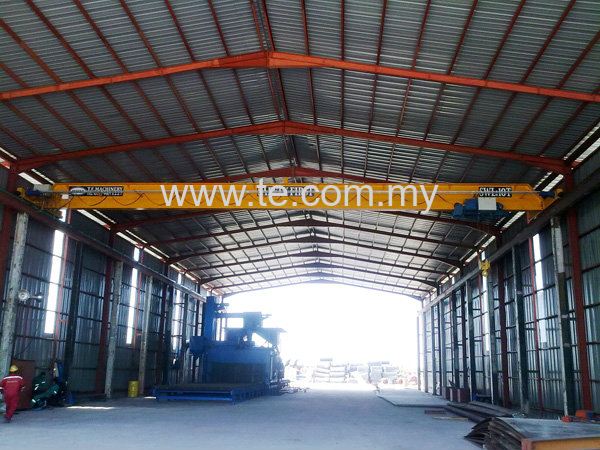 10TON SINGLE GIRDER  OVERHEAD CRANE COME WITH ELECTRIC ROPE 