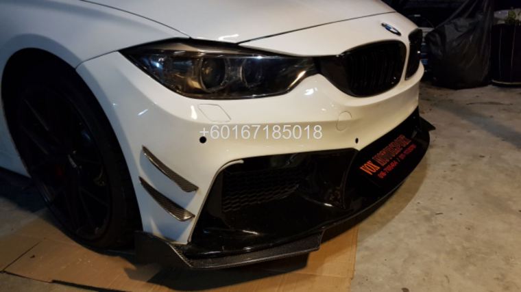 Bmw f30 front Bumper replace upgrade Performance look frp Ma