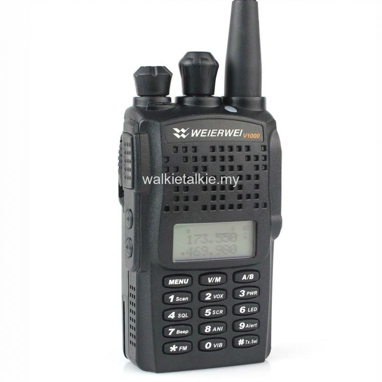 Weierwei V-1000 Dual Band UHF VHF Walkie Talkie