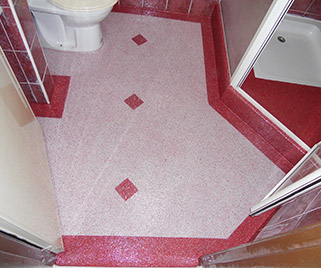 Toilet Floor Leakage Problem Epoxy Flake Coating Floor Propsocial