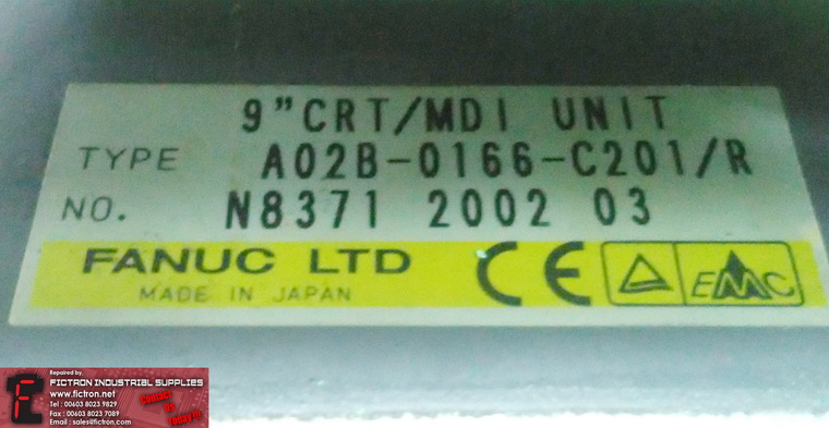A02B-0166-C201/R A02B0166C201/R FANUC HMI Unit Operator Panel REPAIR IN MALAYSIA 1-YEAR WARRANTY