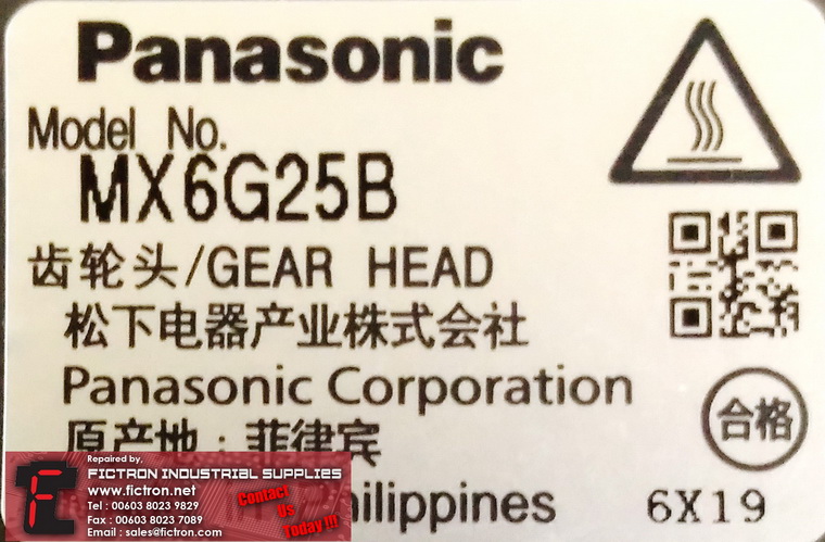MX6G25B PANASONIC Geared Motor REPAIR IN MALAYSIA 1-YEAR WARRANTY