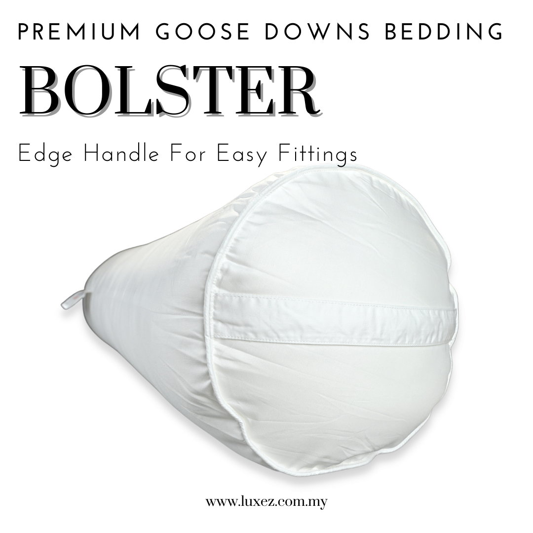 luxez luxurious goose feather bolster