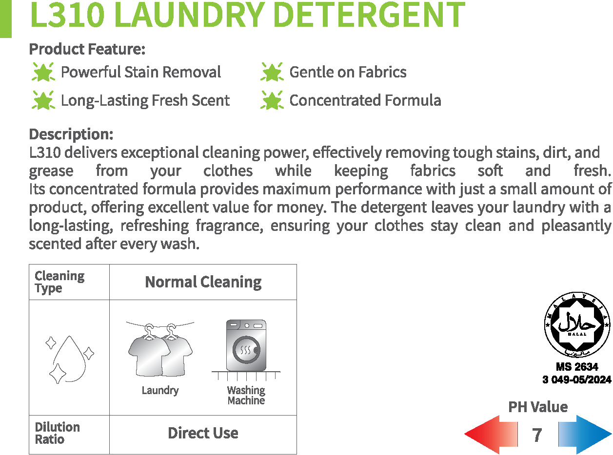 L310 LAUNDRY DETERGENT