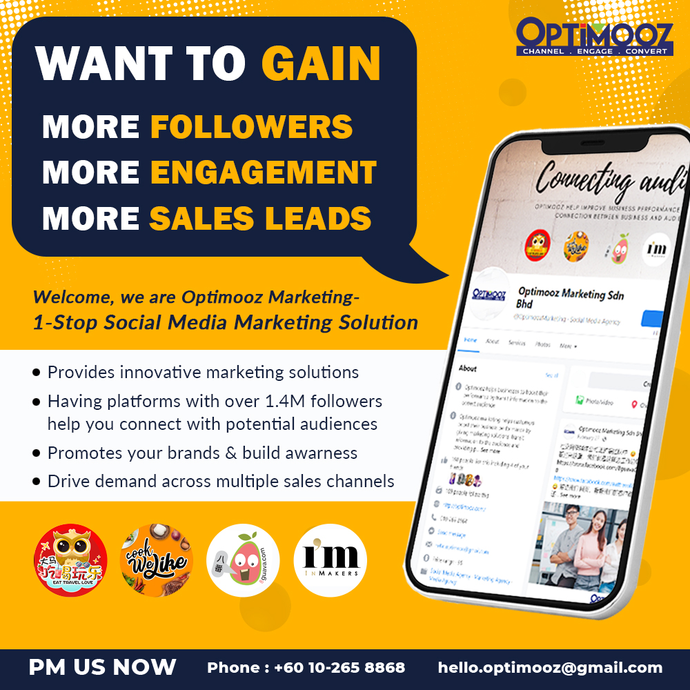 Welcome, we are Optimooz Marketing- 1-Stop Social Media Marketing Solution