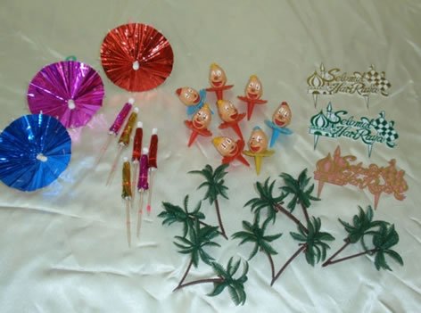 Umbrella, Crown Head, Twin Palm Tree