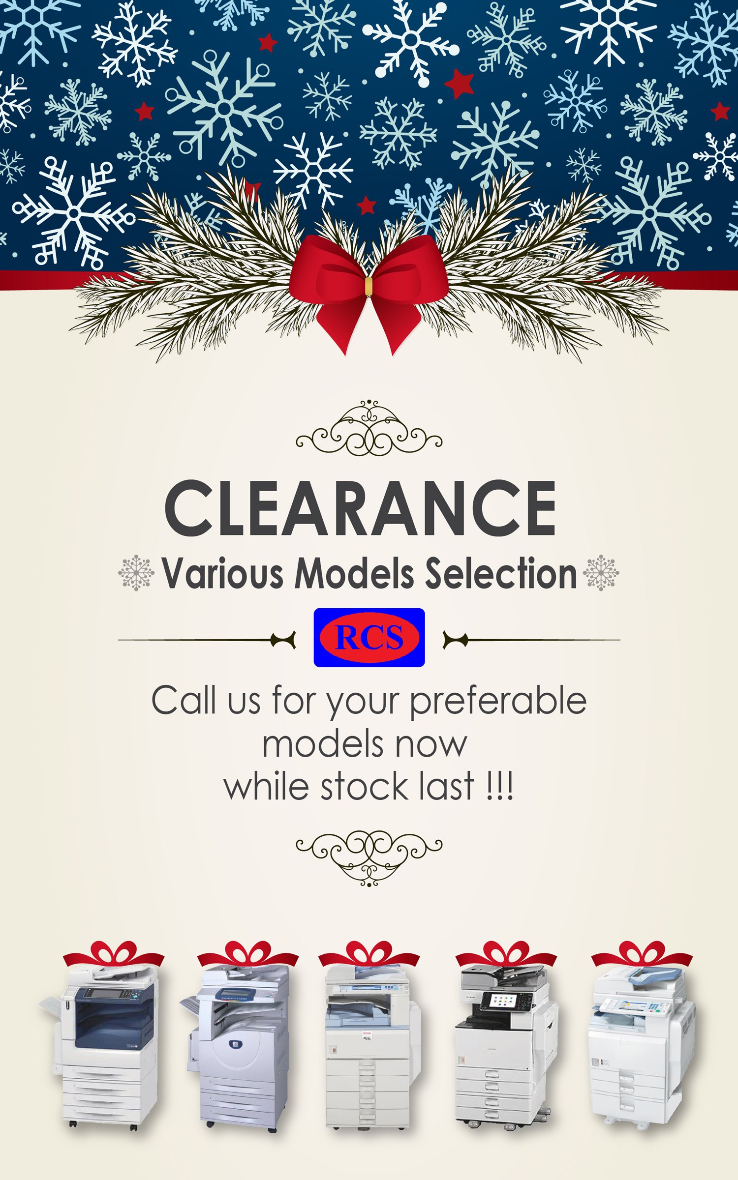 CHRISTMAS CLEARANCE!! RICOH/FUJI XEROX/CANON/MINOLTA 220V RECONDITIONED COPIER WHOLESALE