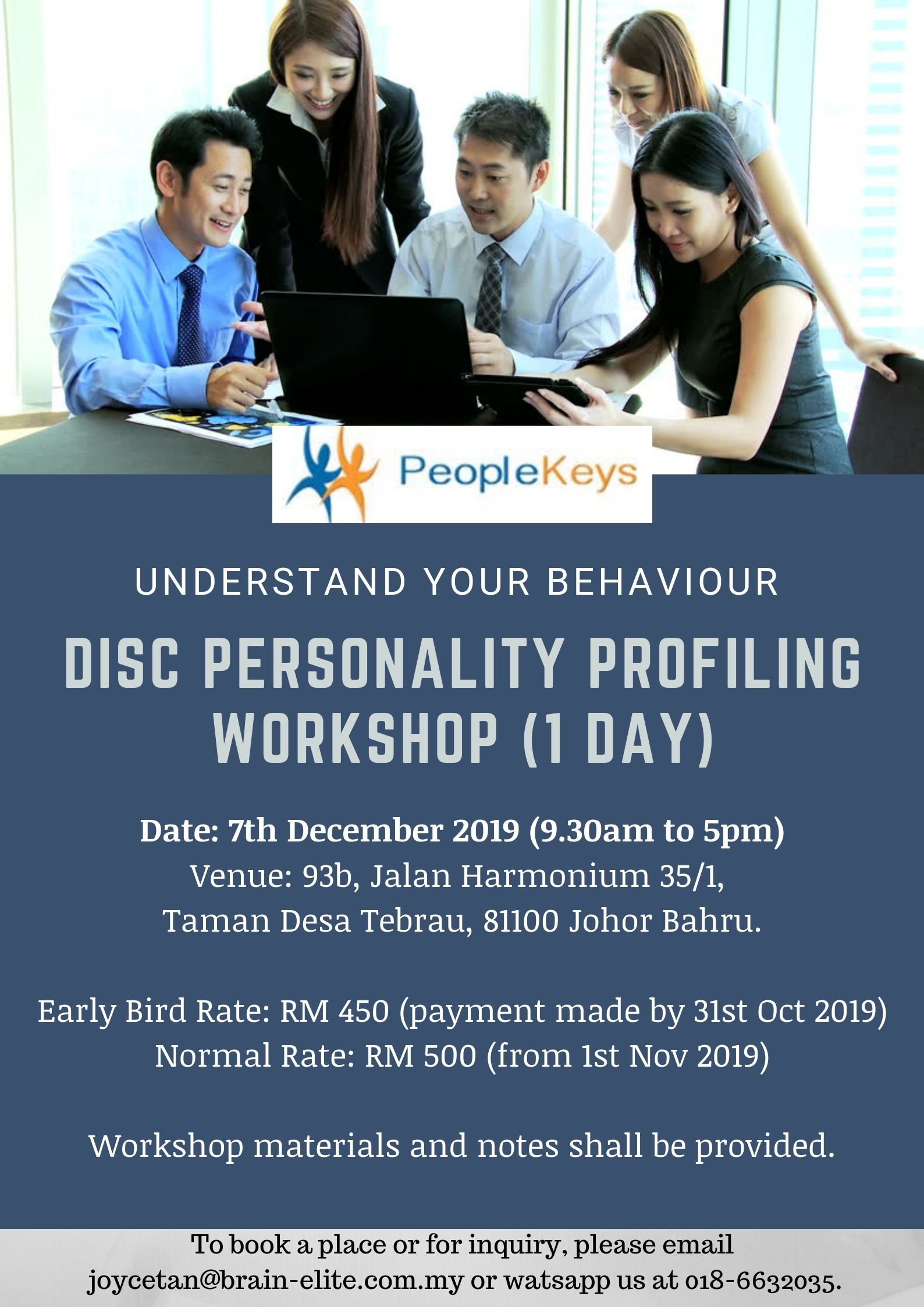 DISC Personality Profiling Workshop (1 day)