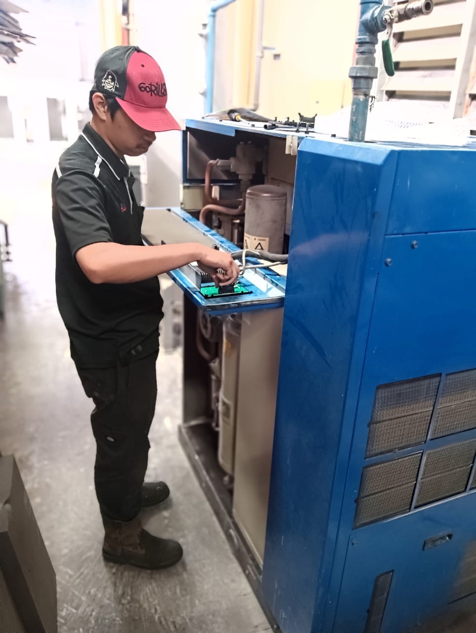 Repair Mitsui Seiki Air Compressor 
