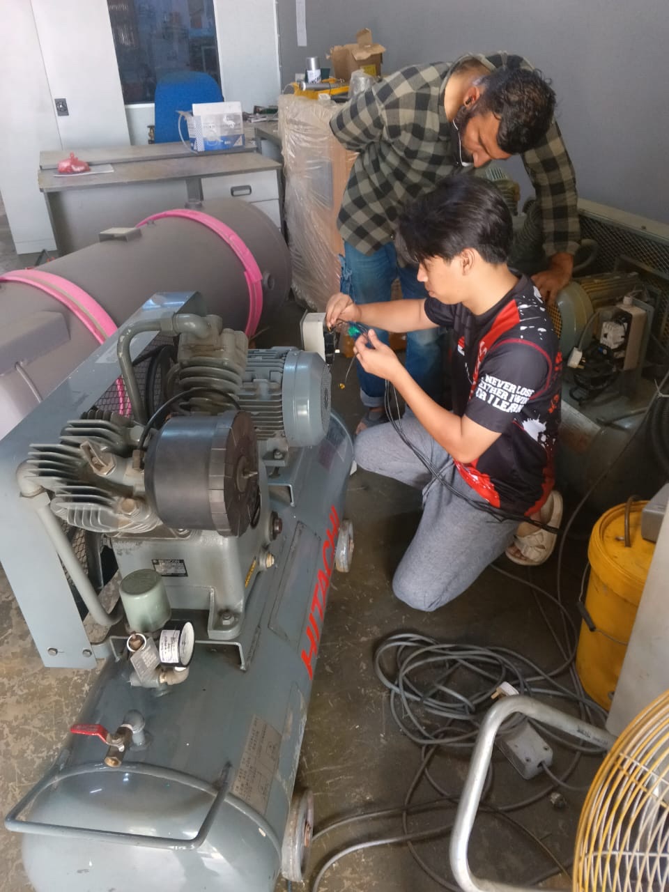 Testing And Commissioning Hitachi Air Compressor 