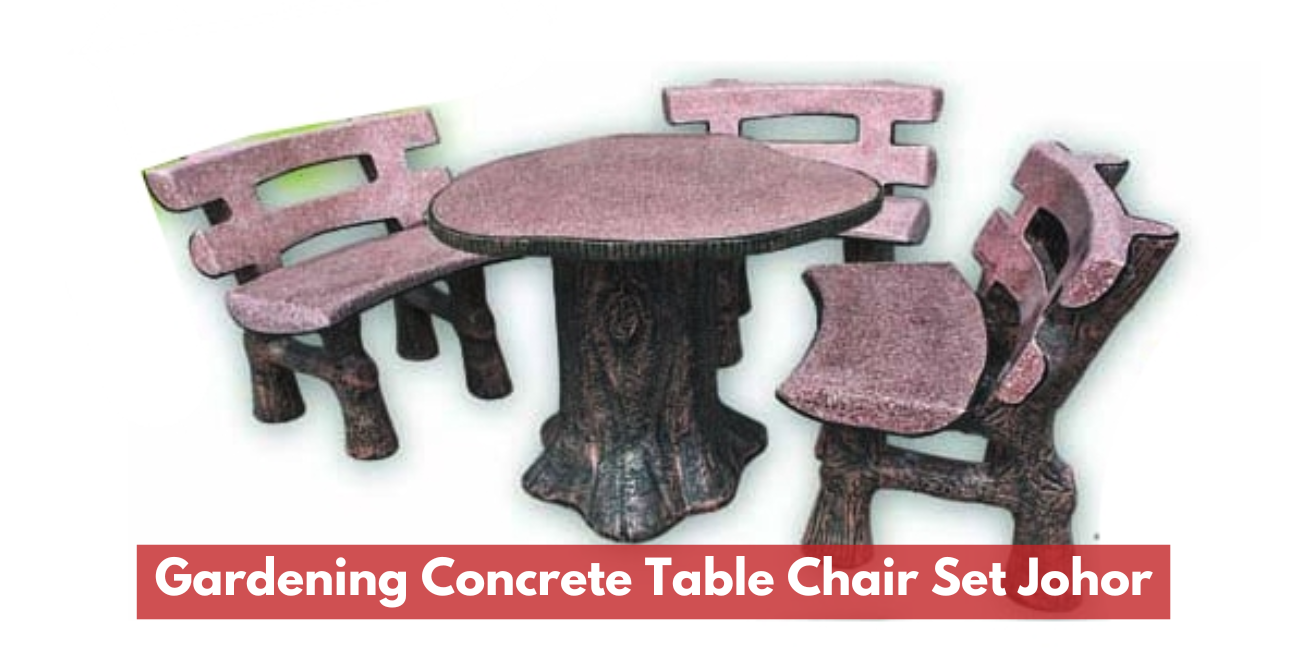 Concrete Table Chair Set Johor