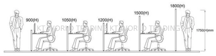 4-seater office workstation MU4CAFF view 3