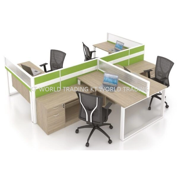 Office partition workstation 4 seater KTPW93