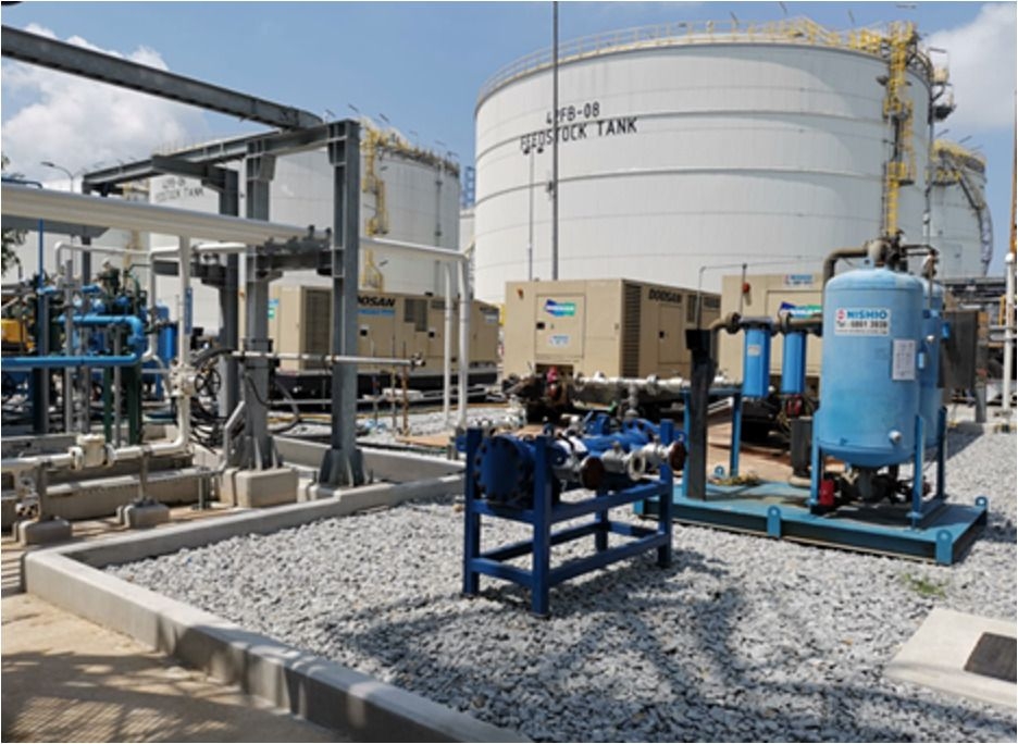 Oil-free compressor rental setup in Malaysia