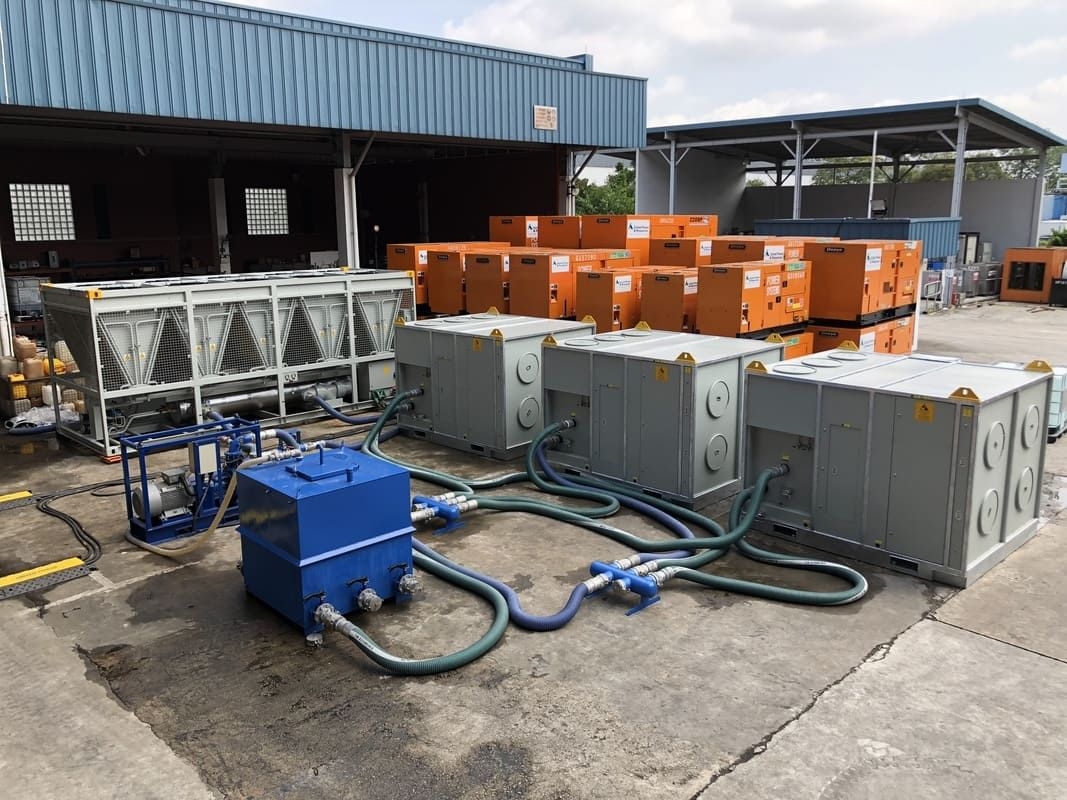 UPR packaged aircon unit at event