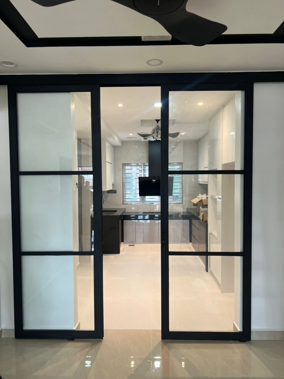 Custom aluminium glass doors Selangor neat workmanship