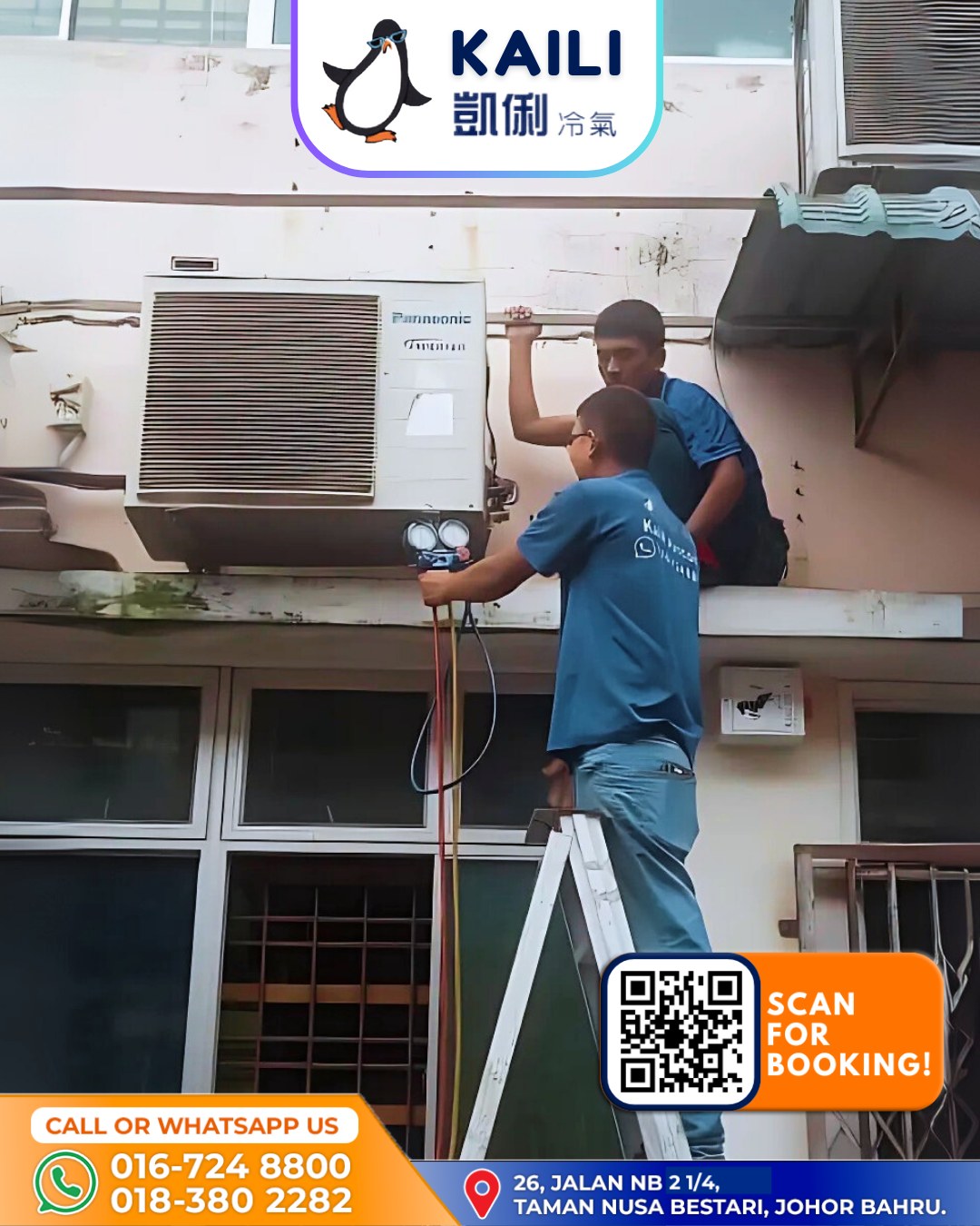 Professional aircon installation service in JB