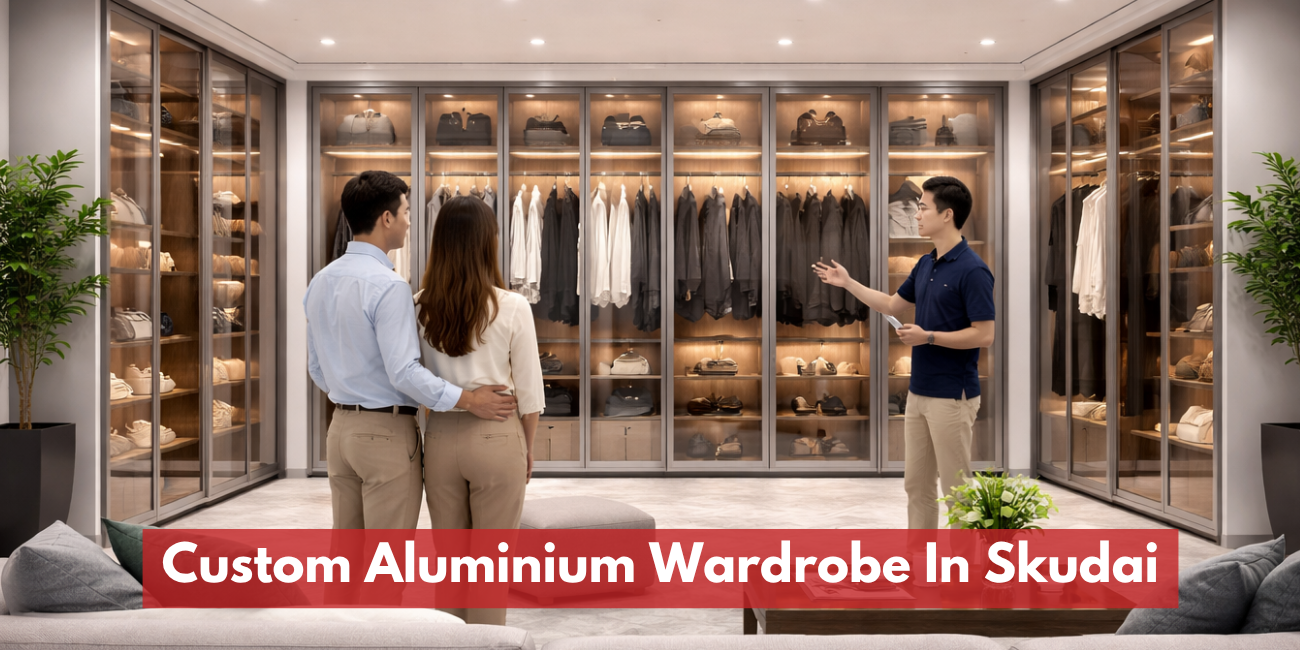 Custom Aluminium Wardrobe In Skudai